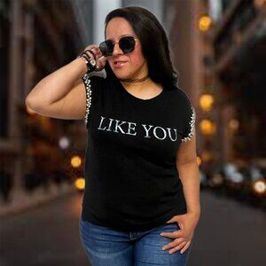 Guess 'Like You But Not You' Graphic Tank Top RARE Sleeveless Bearing Ball Top